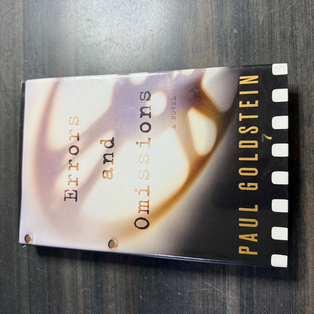 Errors and Omissions by Paul Goldstein Hardcover Legal Thriller Novel 2006